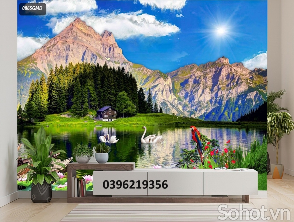 Tranh gạch sơn thủy đẹp