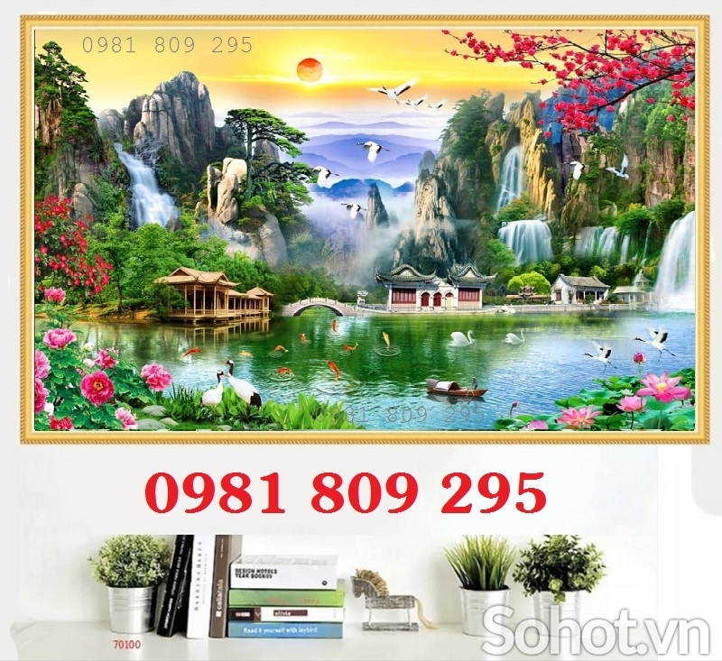 Gạch  tranh thiên nhiên