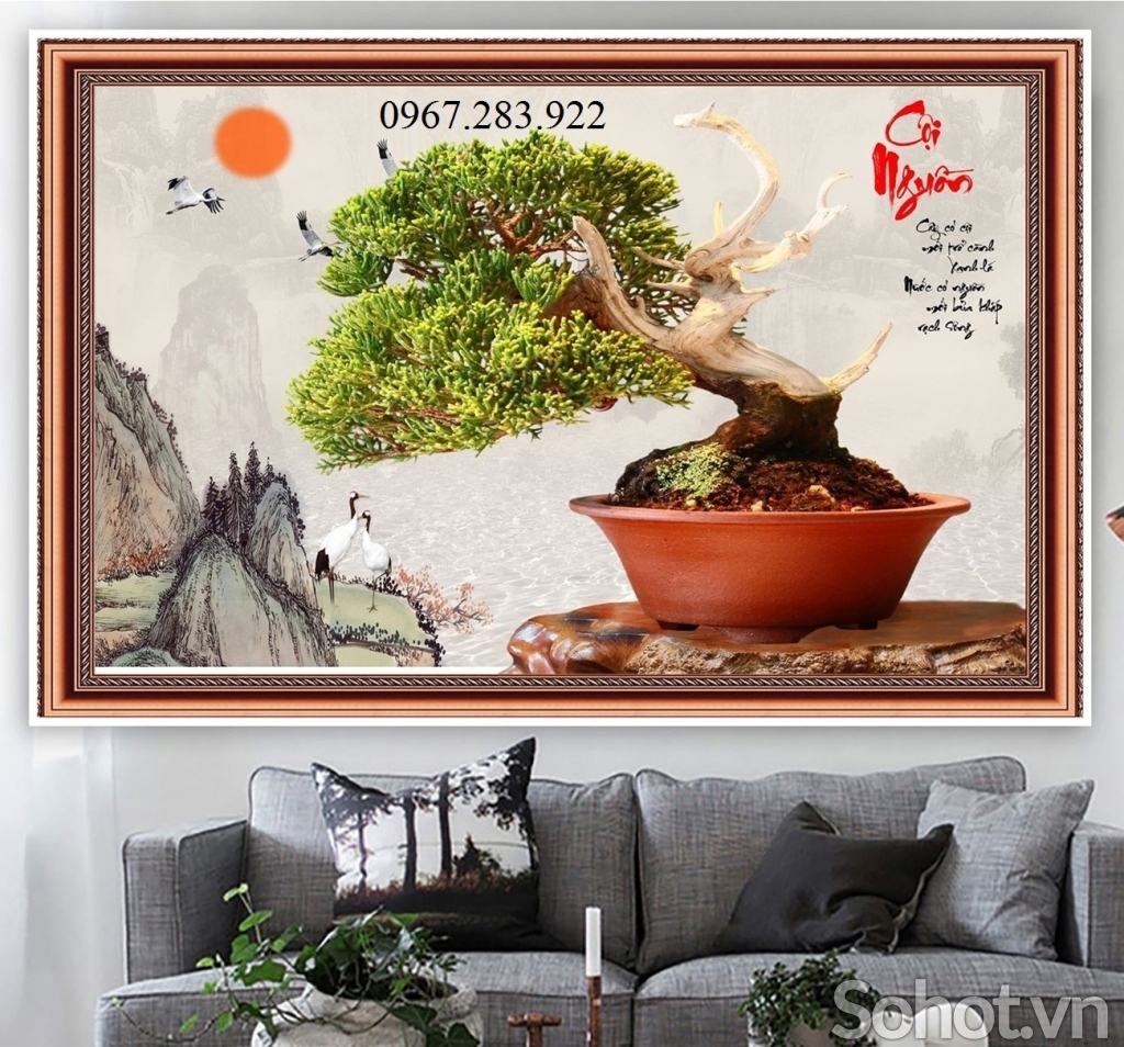 Gạch tranh- Tranh trang trí cây cảnh