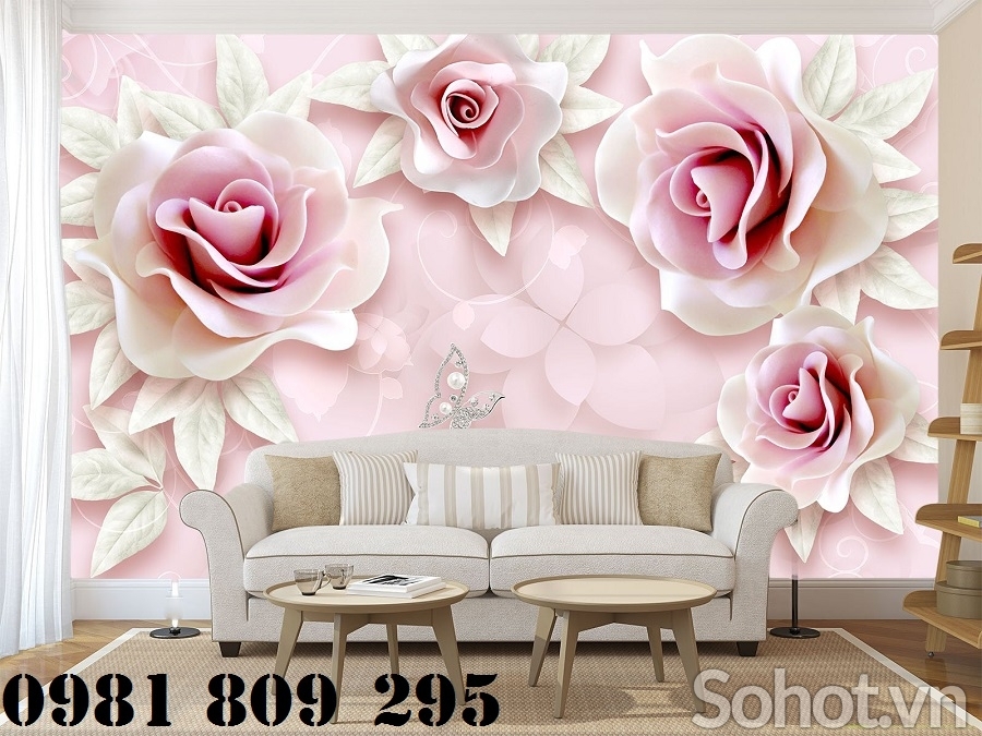 tranh gạch hoa ngọc 3d - gạch 3d