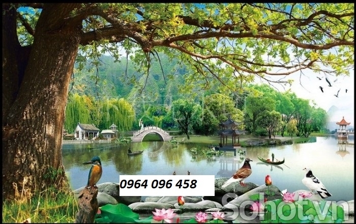 Tranh gạch 3d phong cảnh - 987DM