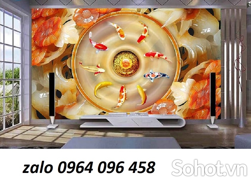 Gạch tranh trang trí phòng khách 3d - 632SV