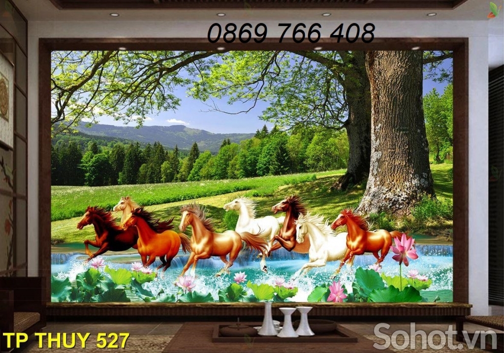 Tranh treo tường phòng khách 3d