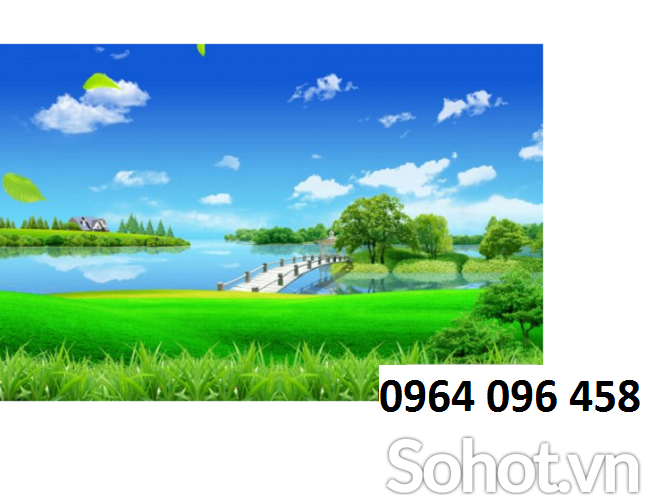Tranh cảnh thiên nhiên tranh gạch 3d ốp tường - SXMM84