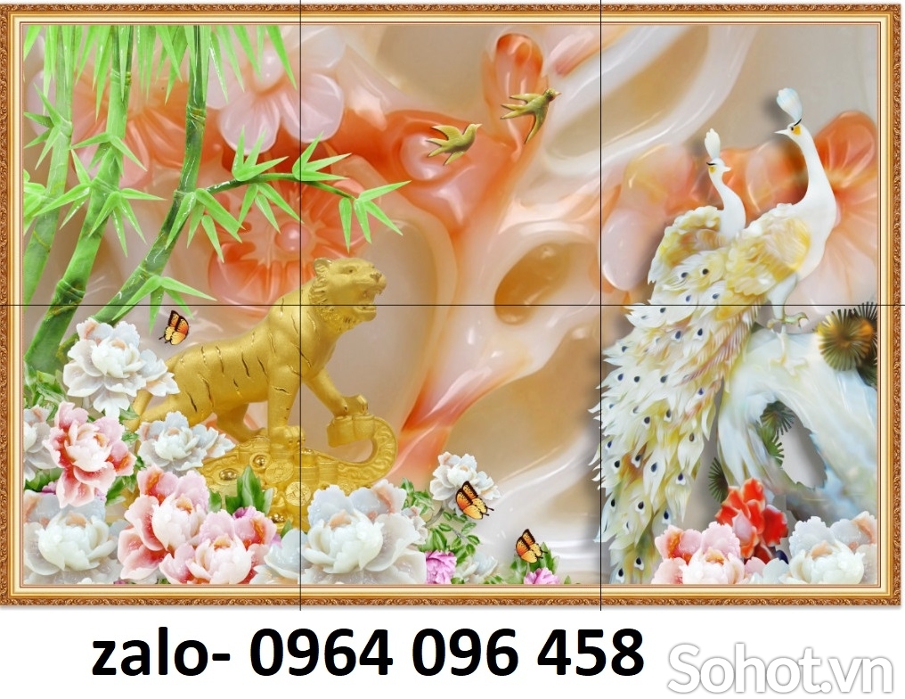Tranh gạch 3d tranh sứ ngọc - NXC43