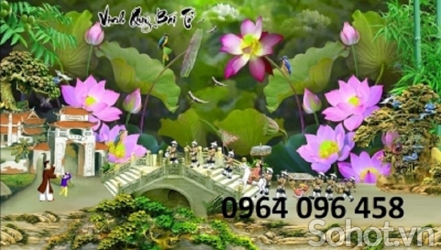 Tranh gạch 3d vinh quy bái tổ - HCMM43