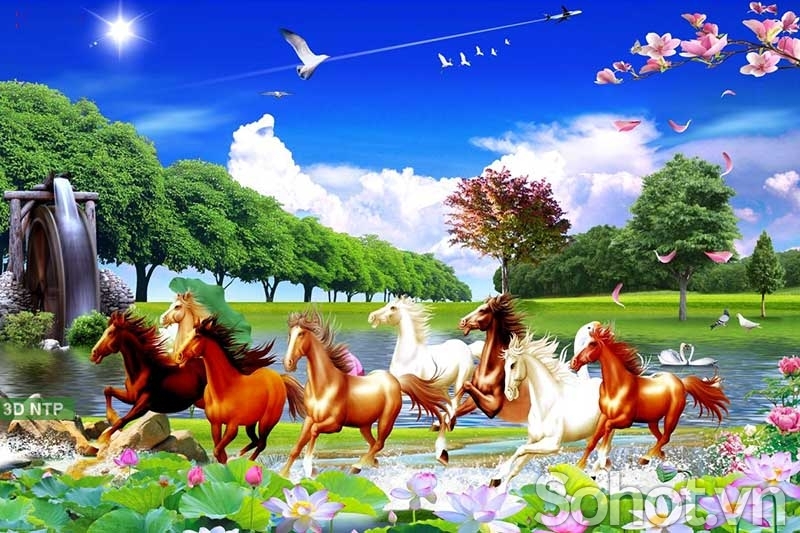 gạch tranh 3d phòng khách rẻ