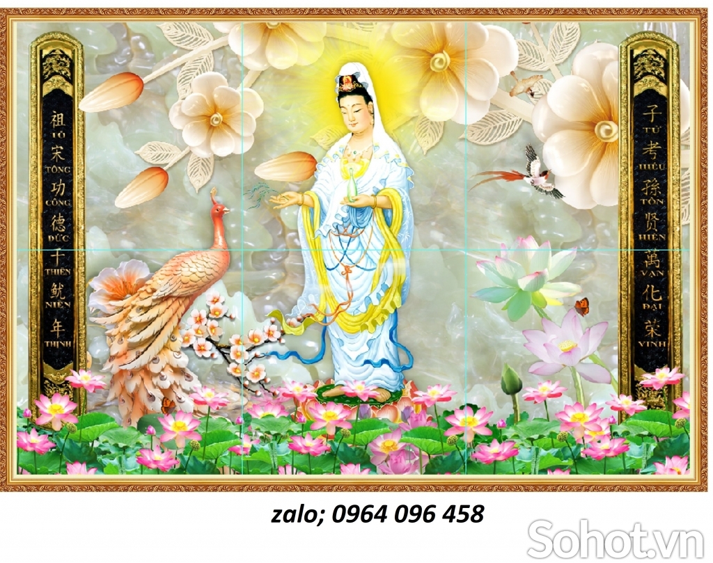 Tranh gạch 3d phật phòng thờ - JXDC33