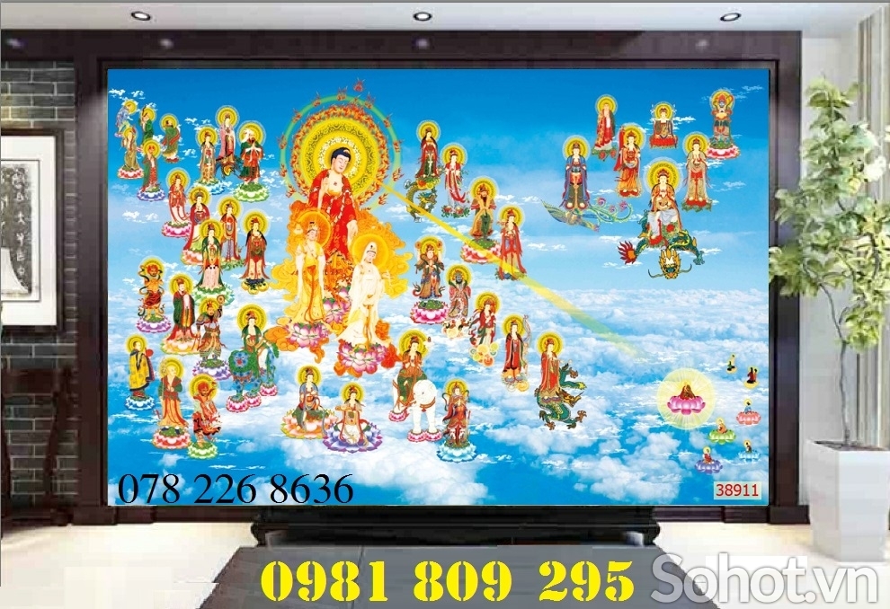 Tranh Phật giáo - gạch tranh 3d