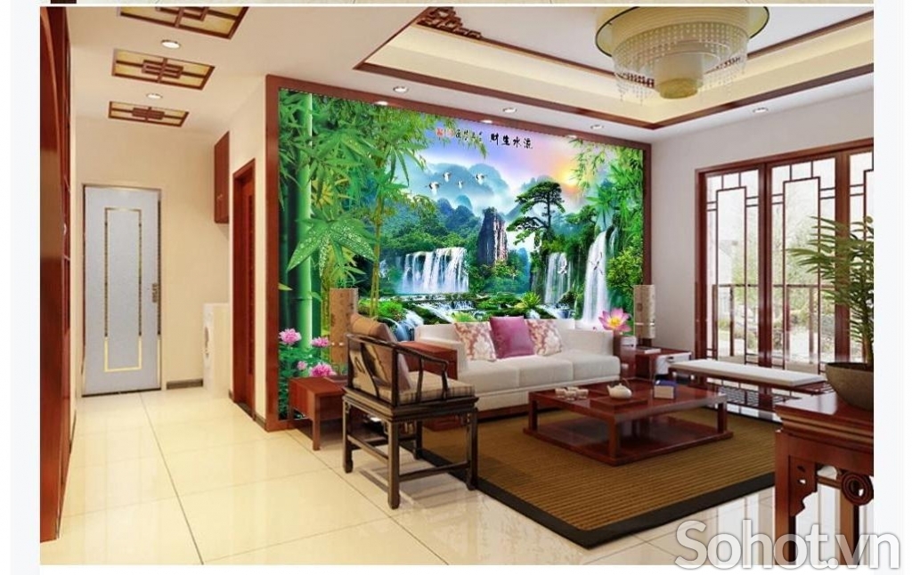 Tranh phong cảnh - tranh gạch 3D