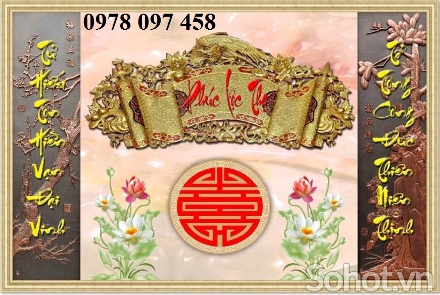 Gạch tranh 3D - tranh phòng thờ