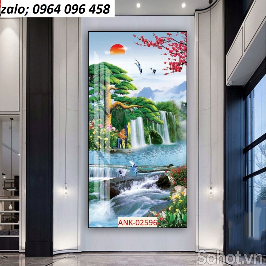 Tranh gạch 3d ốp tường phong cảnh - HDX44