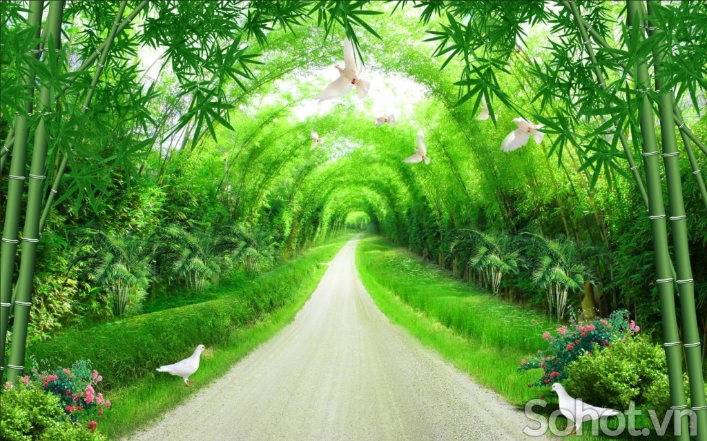 Tranh gạch 3d ốp tường cầu thang - XCV5
