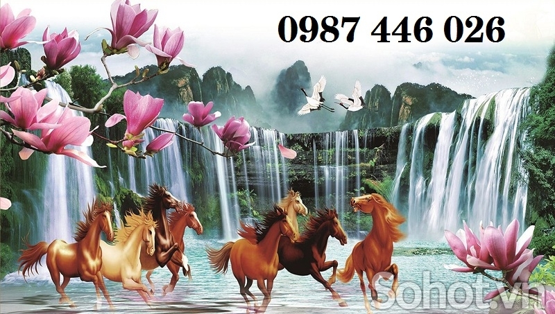 Tranh gạch men mã đáo thành công HP92833