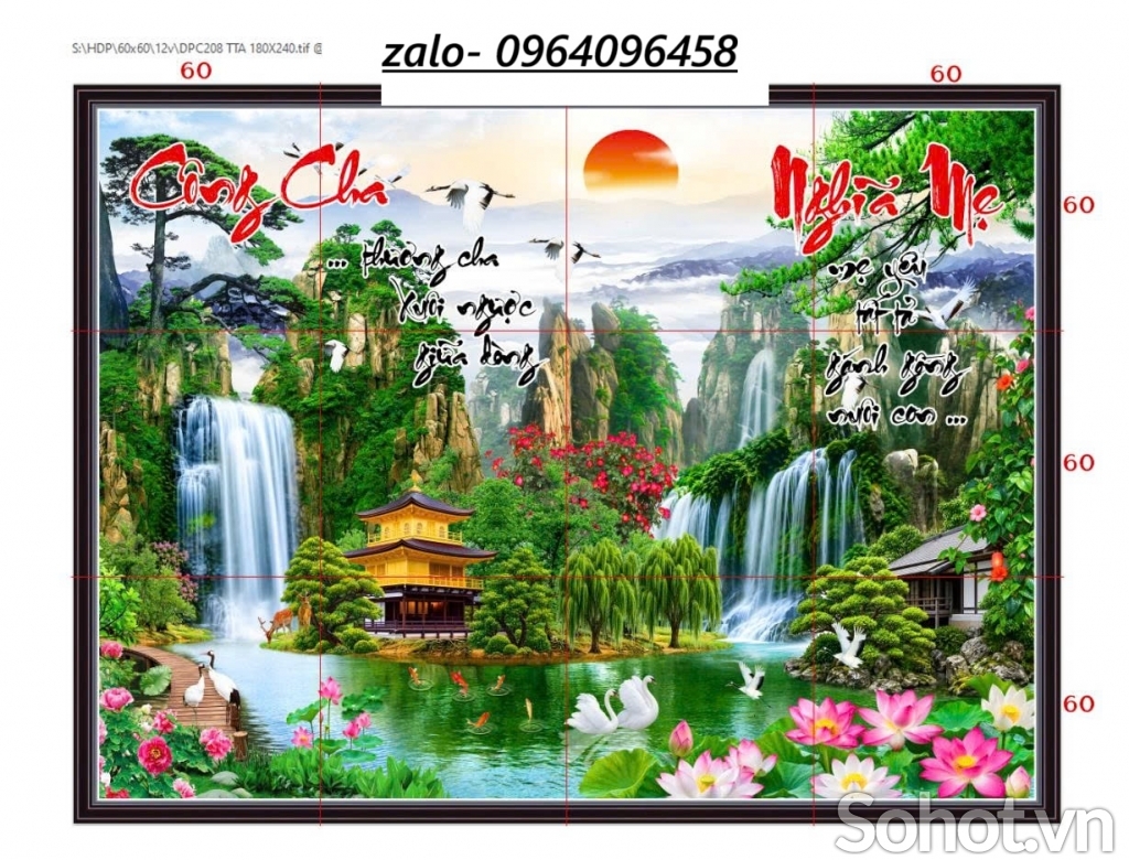 Tranh gạch ốp mộ 3d - LFS21