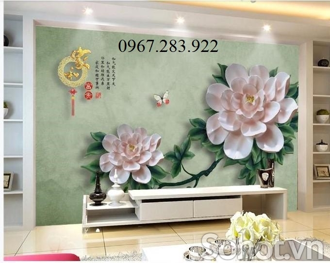 Gạch ốp tường hoa trang  trí