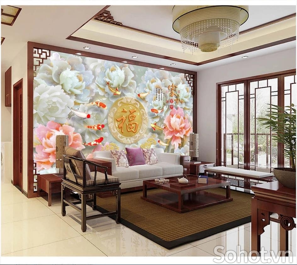 Gạch tranh ốp phòng đẹp