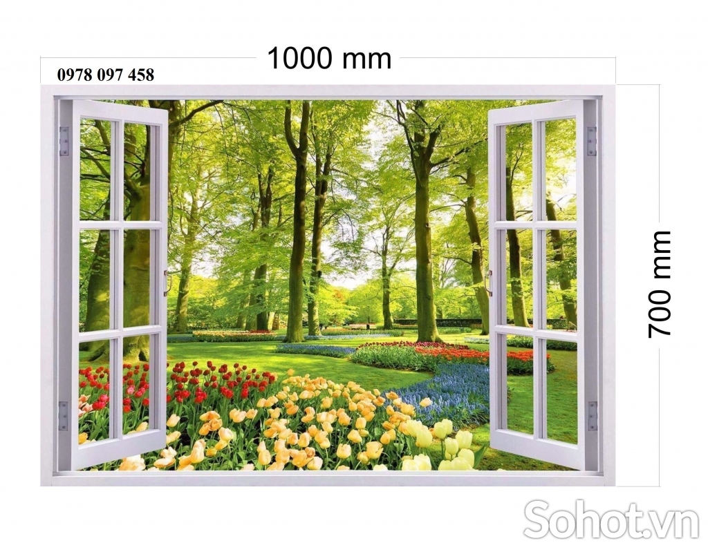 Tranh 3D - phong cảnh thiên nhiên giao hòa.
