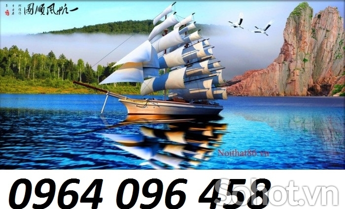 Tranh gạch 3d thuận buồm xuôi gió - MXVC43