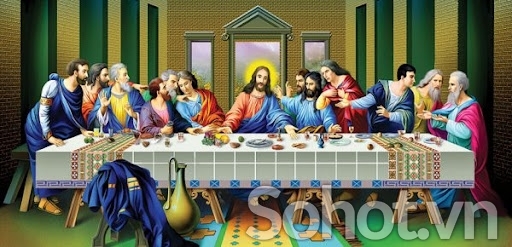 Tranh gạch 3d ốp tường tranh thiên chúa - FG90