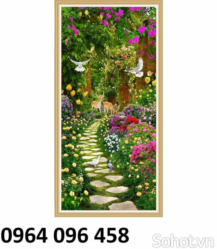 gạch tranh ốp tường 3d - 56HB