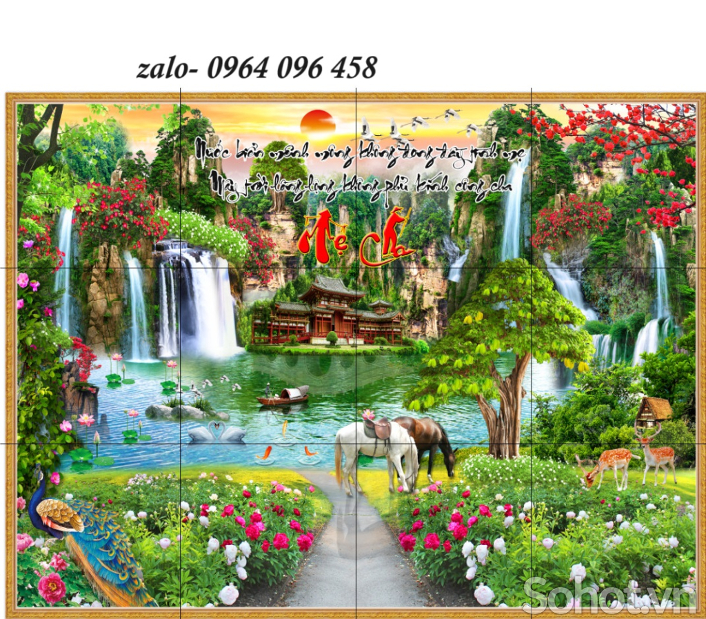 Tranh gạch ốp mộ 3d - 85VCB