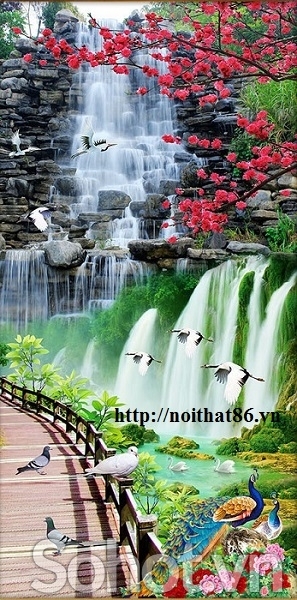 Tranh gạch 3d ốp tường dán tường hành lang - sảnh - LK89