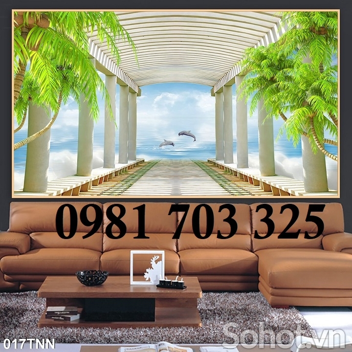 Tranh gạch 3d trang trí phong cảnh