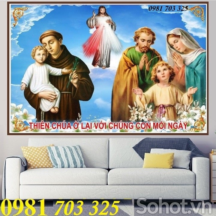Tranh gạch men 3D công giáo