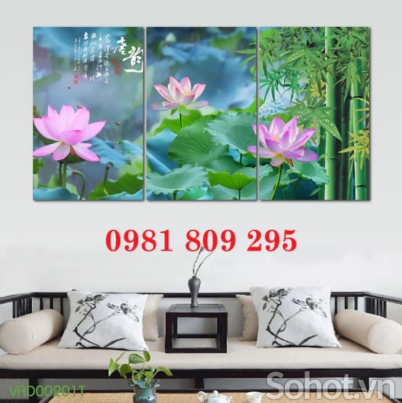 Gạch , gạch tranh 3d hoa sen mới