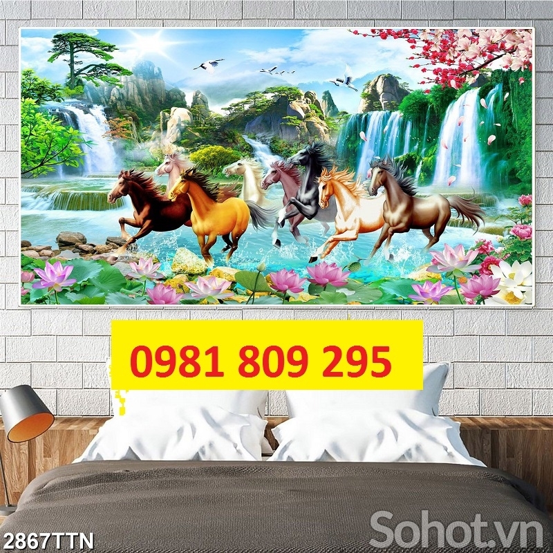Mã đáo thành công , tranh gạch 3d