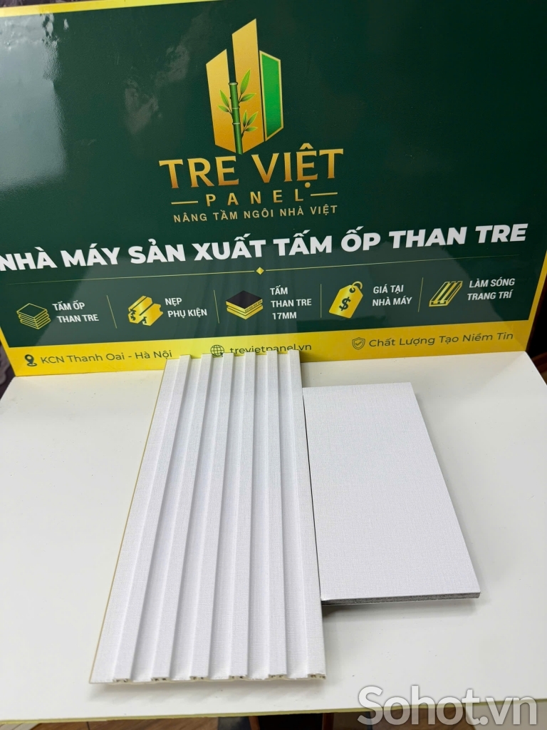 Tấm ốp than tre kèm lam song