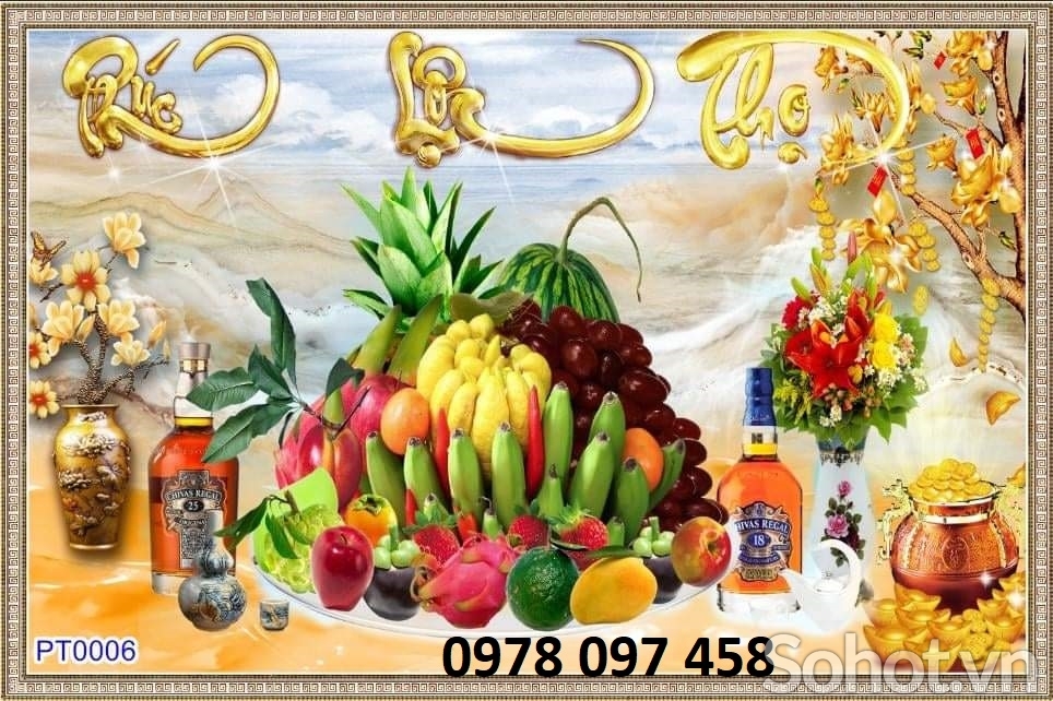 Trang trí phòng thờ - gạch tranh 3D