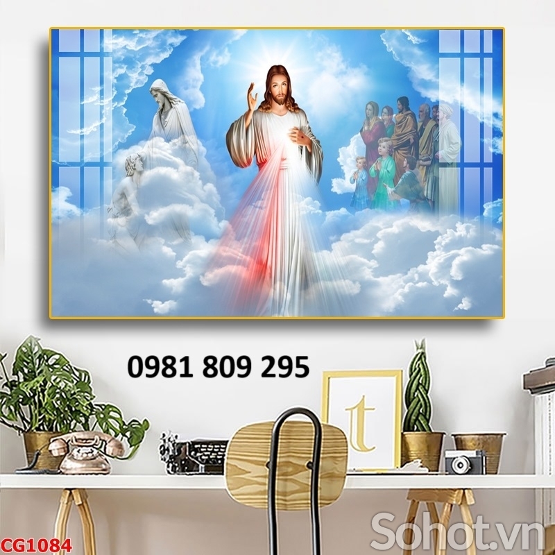 Tranh . gạch trang trí 3d công giáo HN939