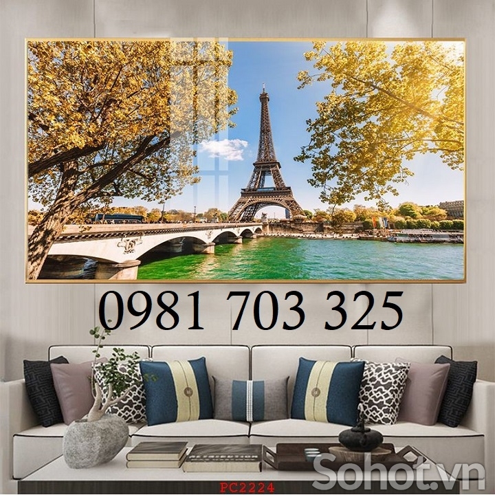 Gạch tranh 3D mùa thu trang trí