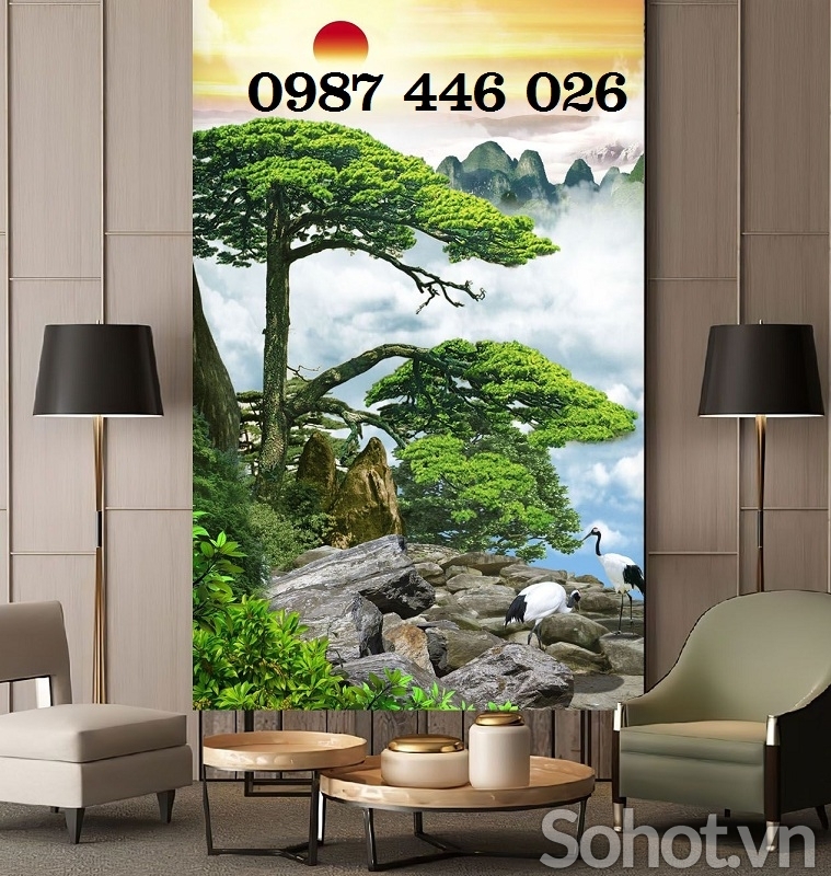 Tranh gạch men 3d phong cảnh thiên nhiên HP98282