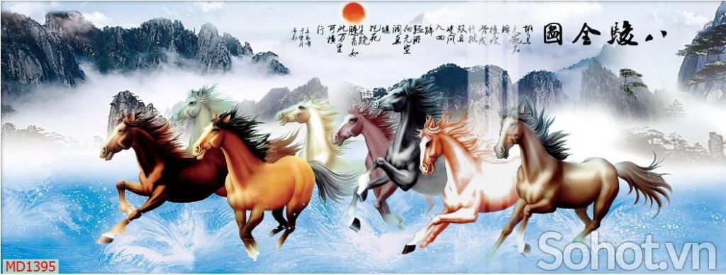 Tranh in 3d nguyên tấm mã đáo thành công