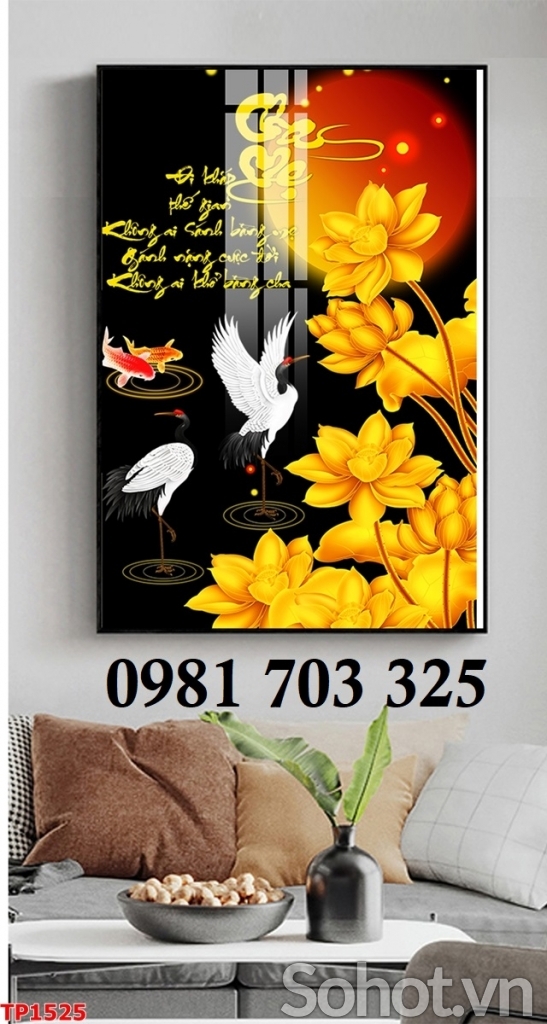 Gạch tranh thư pháp 3D ốp tường