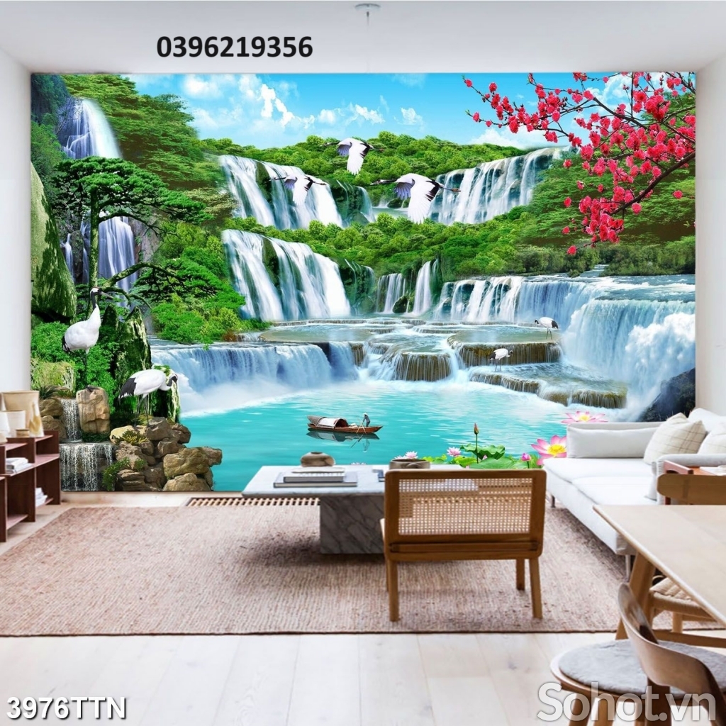 Tranh thác nước trang trí