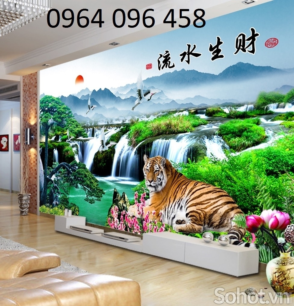 Tranh gạch men 3d con hổ - 478CB