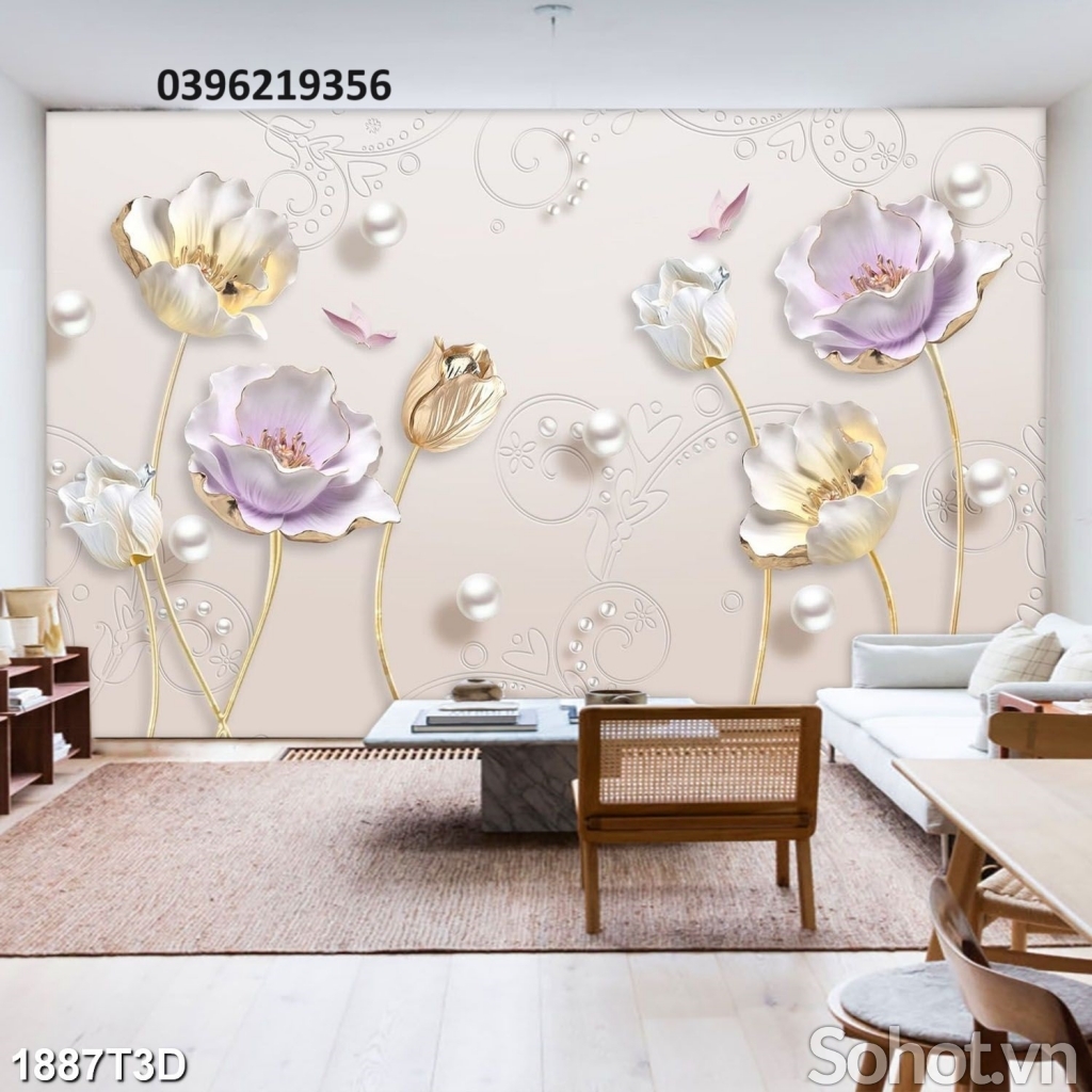 Tranh gạch đẹp 3D treo tường