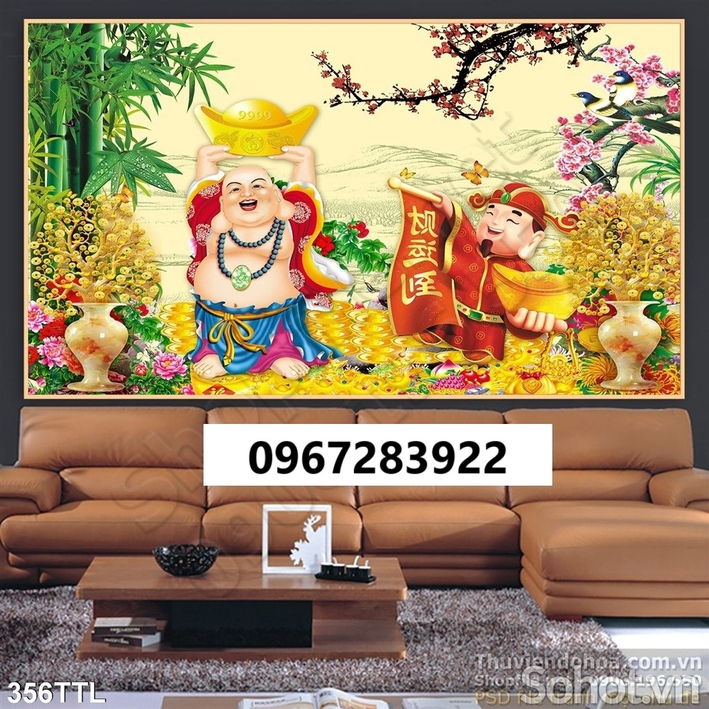 Tranh gạch tài lộc phong thủy 3d