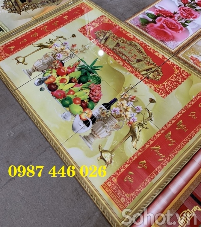 Tranh gach men phòng thờ HP9722