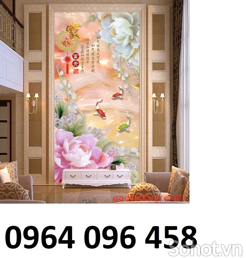 gạch tranh 3d đẹp trang trí nhà của - FG90