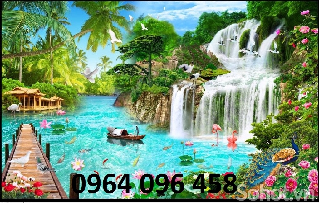 Tranh cảnh đồng quê - tranh gạch 3d ốp tường - HGCV43