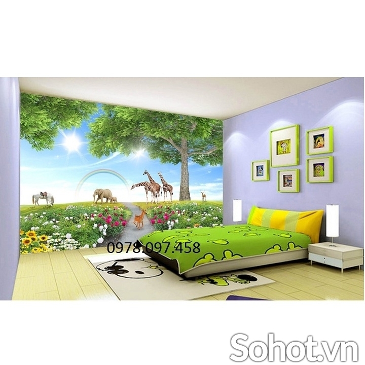 Tranh gạch 3D - phòng ngủ con