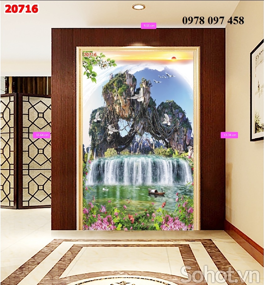 Trang trí phòng khách - tranh gạch men