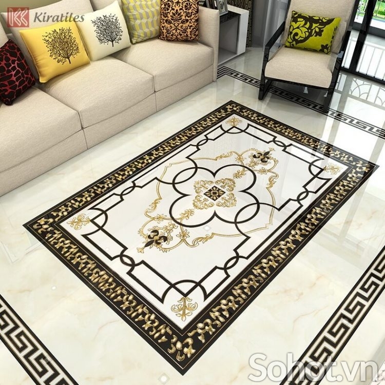 Gạch thảm 3d lát nền nhà cao cấp - LFD35