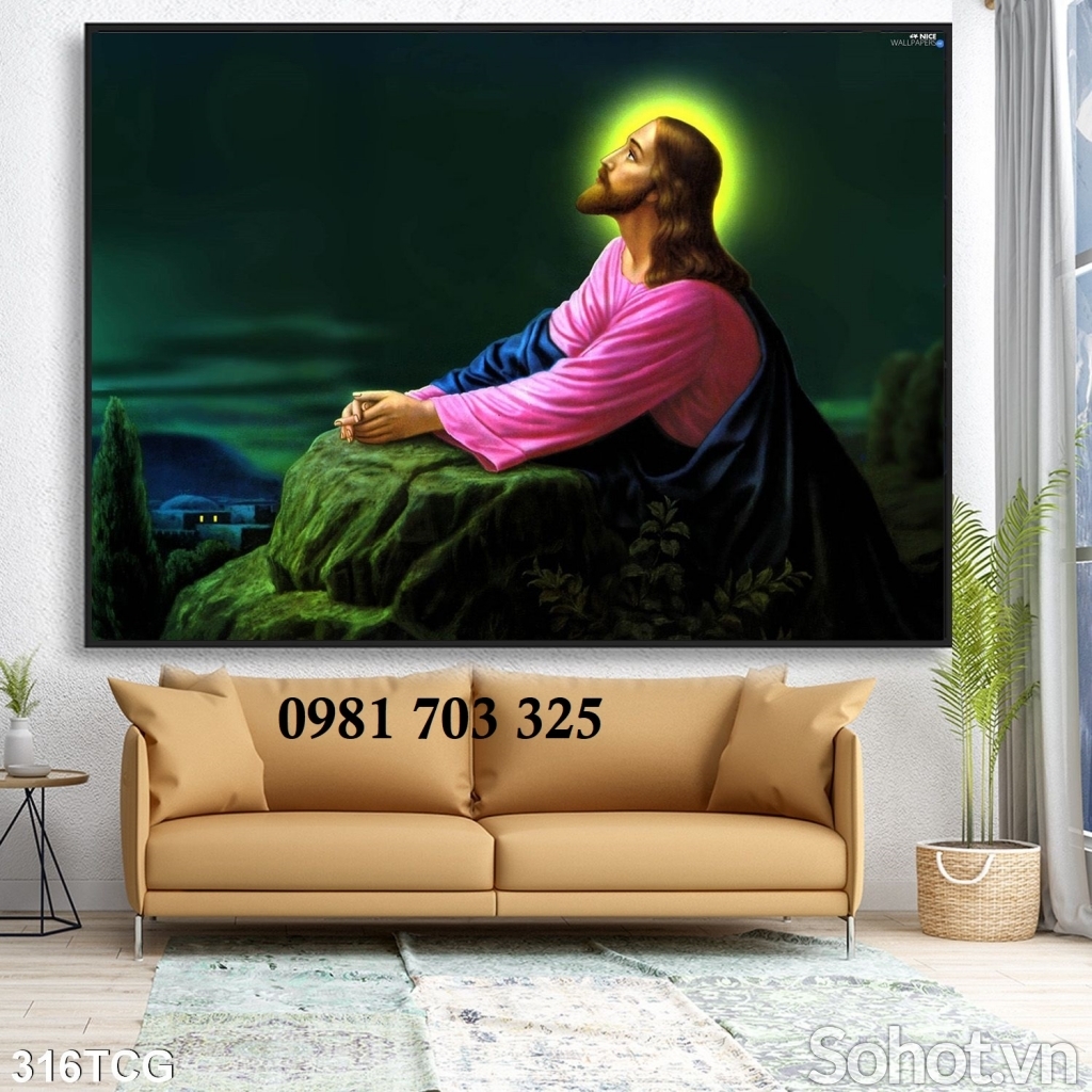 Tranh gạch 3d trang trí công giáo