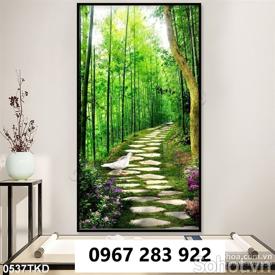 Gạch tranh trang trí khổ đứng